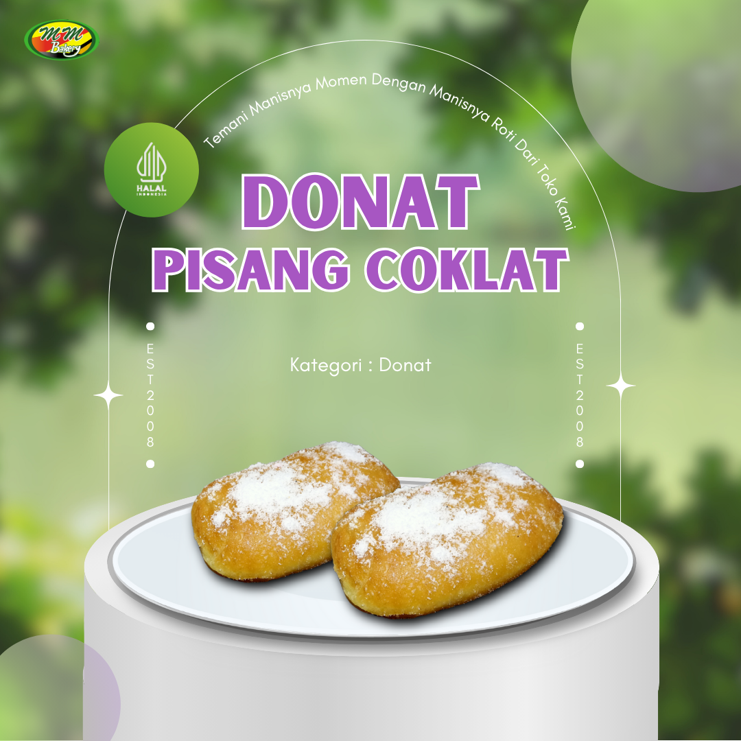 Donat Pisang Coklat